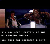 une photo d'Ã©cran de Super Star Wars sur Nintendo Super Nes